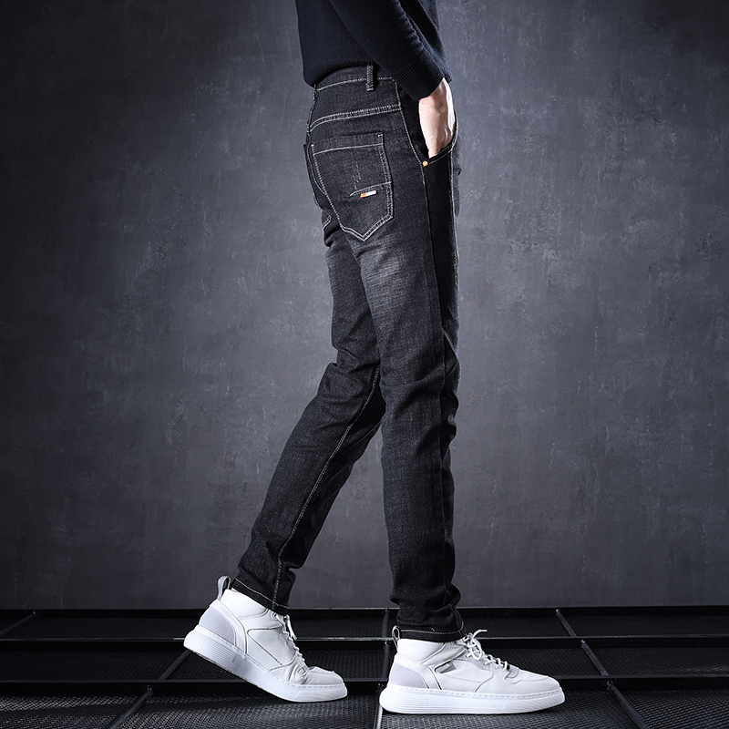 主推款牛仔裤男2025新款修身直筒显瘦高弹力柔软透气长裤男潮流轻奢百搭运动裤休闲裤男
